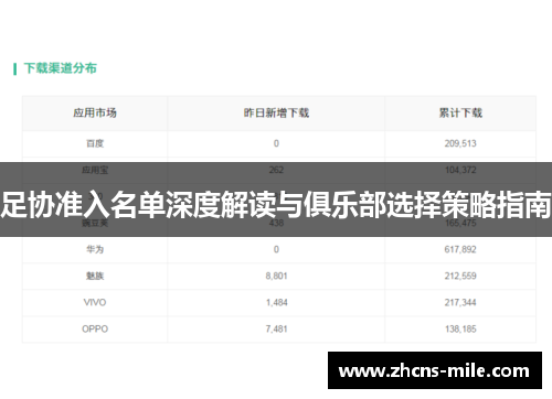 足协准入名单深度解读与俱乐部选择策略指南 足协准入名单深度解读与俱乐部选择策略指南